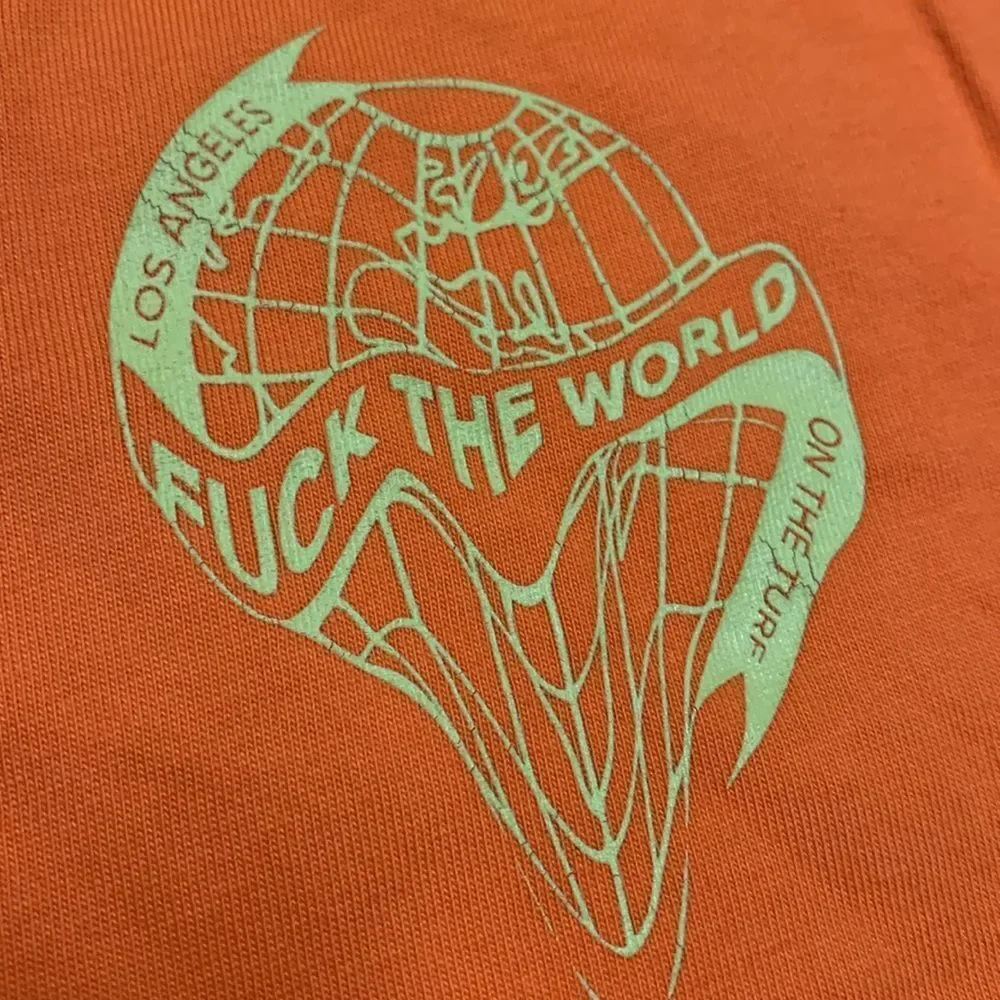 Mens Born X Raised F*** The‎ World Crewneck Shortsleeve T-Shirt - Picture 7 of 7
